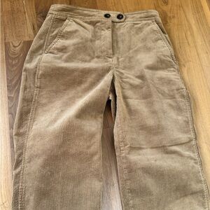 J. crew wide leg crop corduroy Caramel and Sz 4